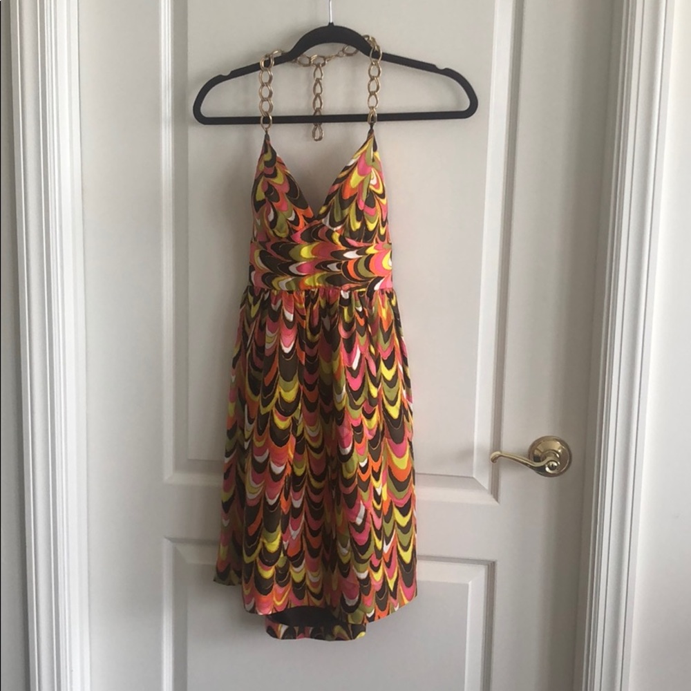 Size 2 milly chain halter dress